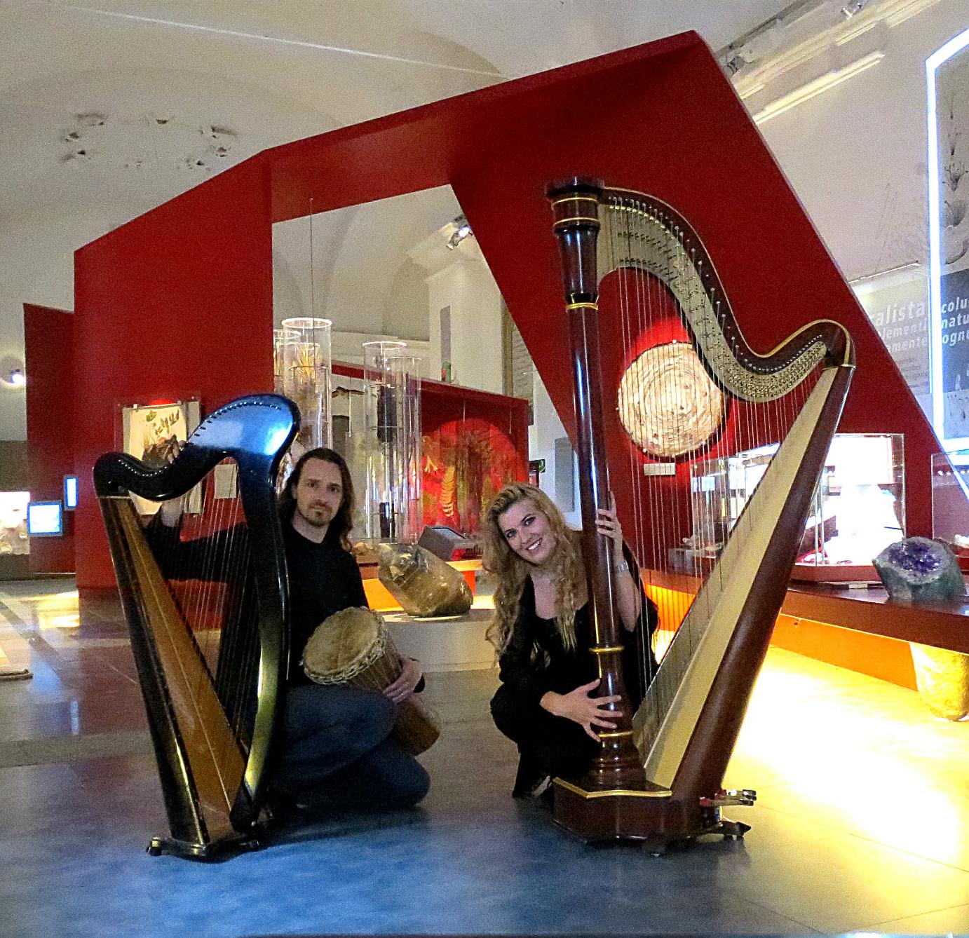 SARA TERZANO arpa ROBERTO MATTEA percussioni al MUSEO REGIONALE DI SCIENZE NATURALI di Torino MUSICA AL MUSEO